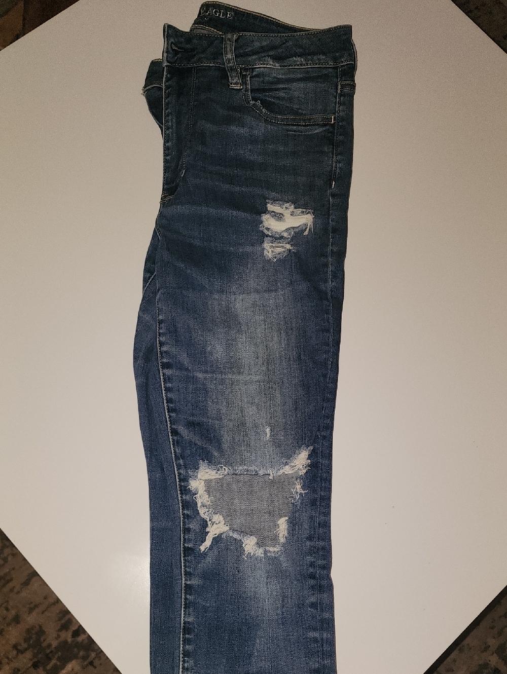 American Eagle Outfitters Dark Blue Stretch Jeans